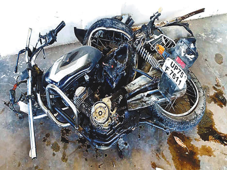 byke collision with duranto, engine fail
