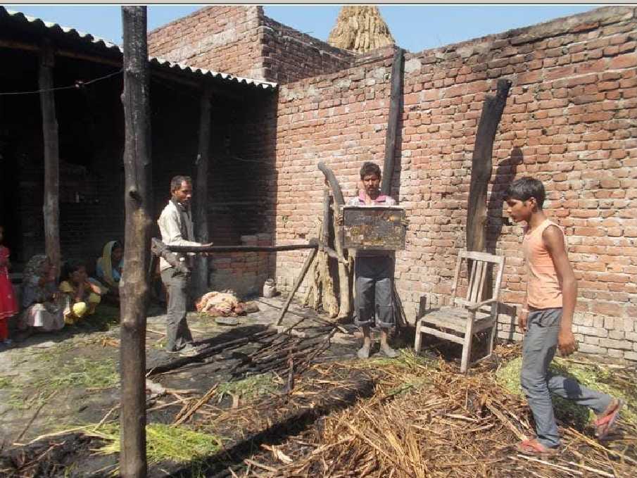Six home burned in two events