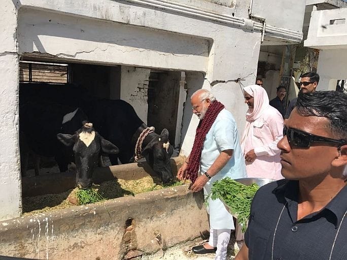 see the photos  pm modi visit varanasi third day for election campaign