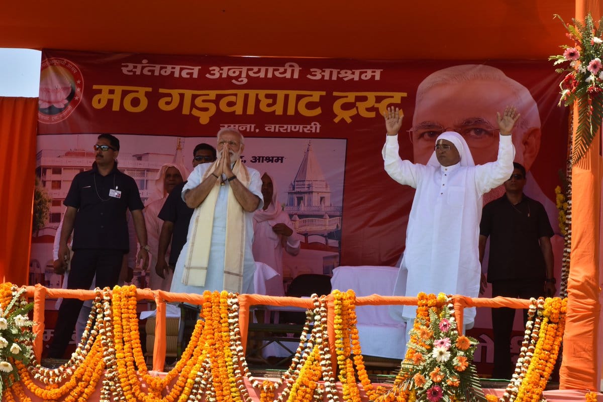 see the photos  pm modi visit varanasi third day for election campaign