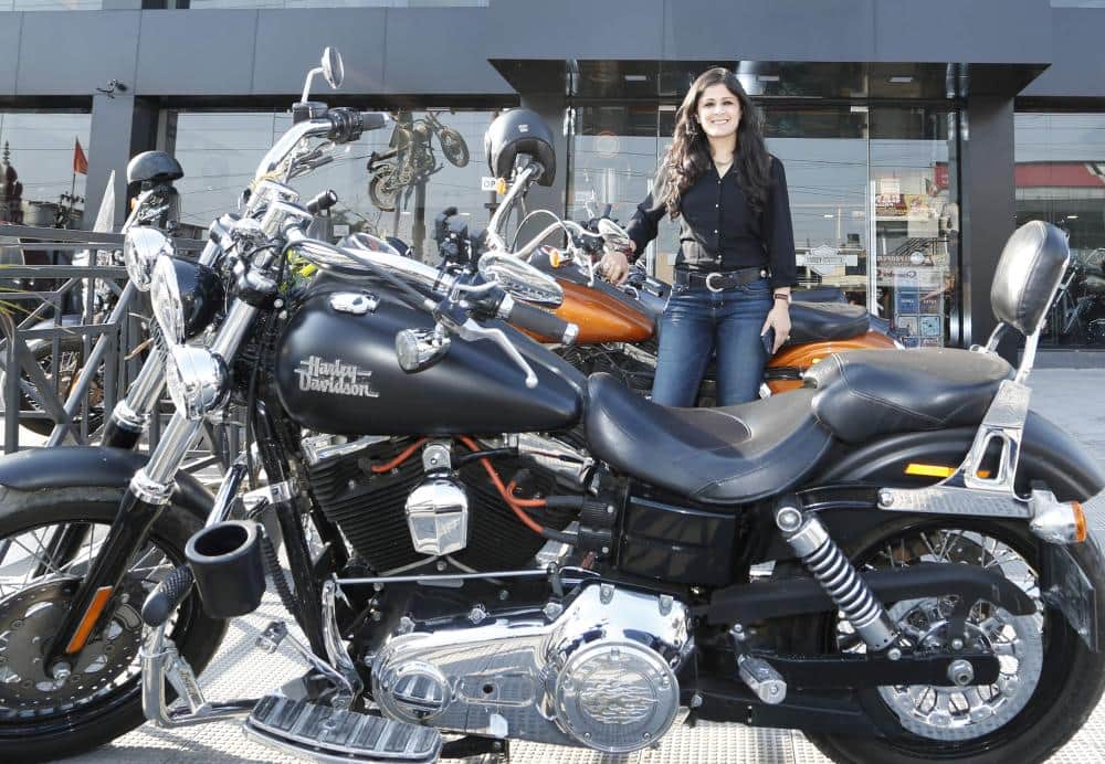 harley devidson rally on dehradun roads