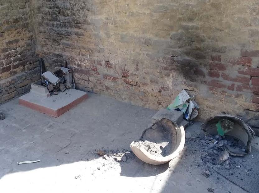 Tampering dispute panchayat stones.