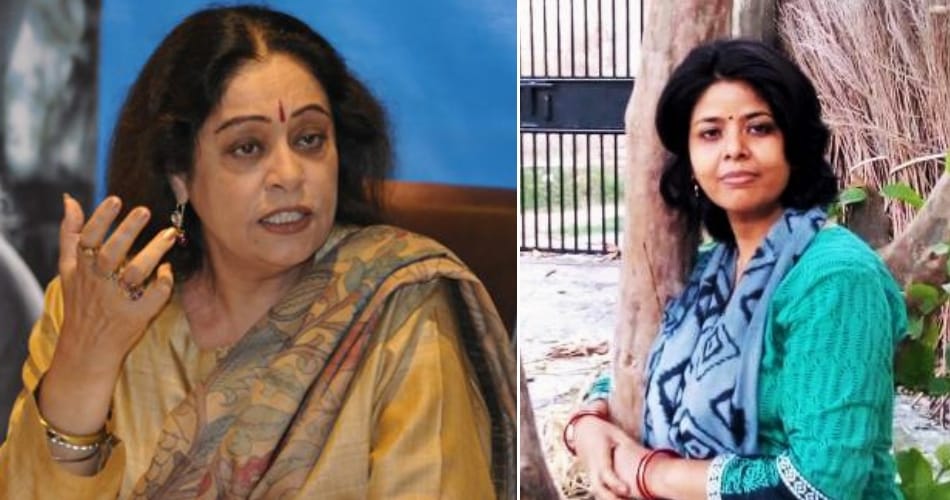 social activist seema azad on chandigarh mp kirron kher