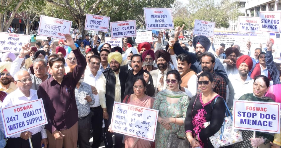 residents welfare associations, future taxation, chandigarh protest