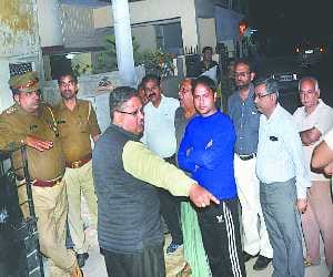 Professor's house handling firing