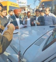school bus, checking, rule, found guilty, inpound, kurukshetra