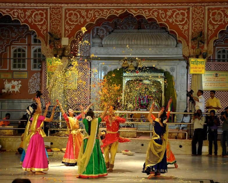 religious fag programme in govind dev temple