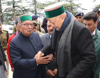 Tug Of War Between Virbhadra Singh and PK Dhumal at HP Vidhansabha.