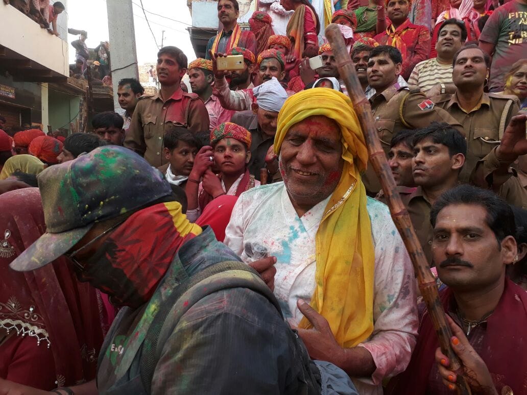 Lathmar Holi: pictures show incredible festival of colour in Barsana UP