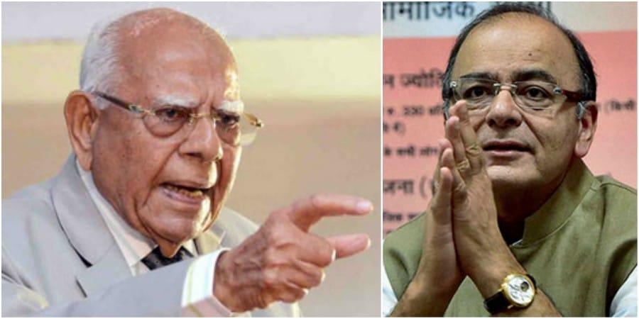 Ram Jethmalani cross examined Arun Jaitley in court