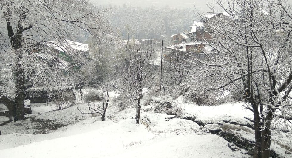 Fresh Snowfall in himachal, Forecast of Hailstorm.