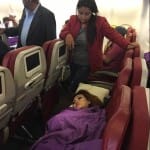 Indian Doctor save flight attendant life in air