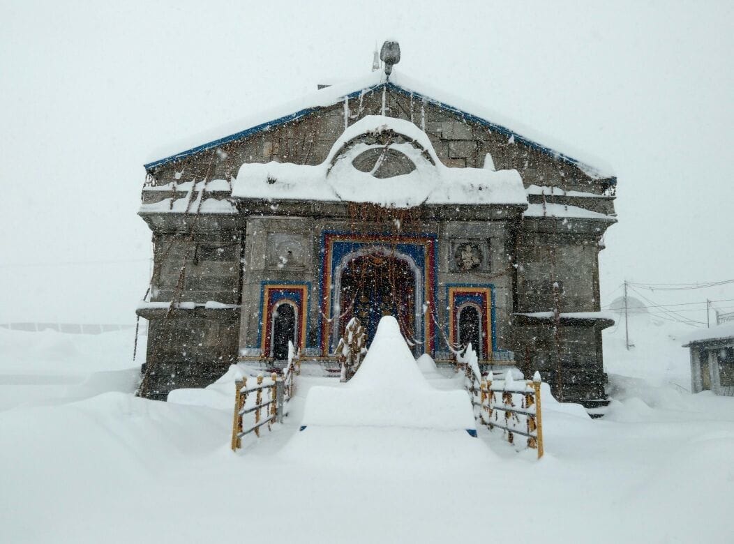 Kedarpuri wrapped in silver sheet.
