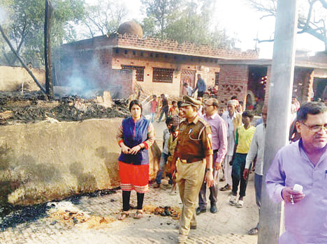 Thirty houses burnt, millions of ashes