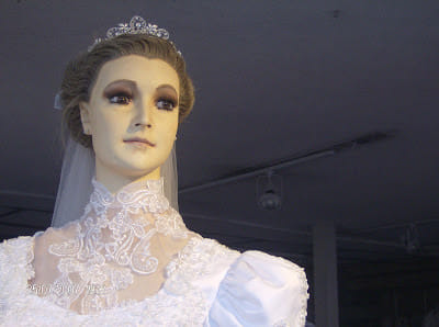 This preserved Bridal Mannequin has a Creepy Story Behind.