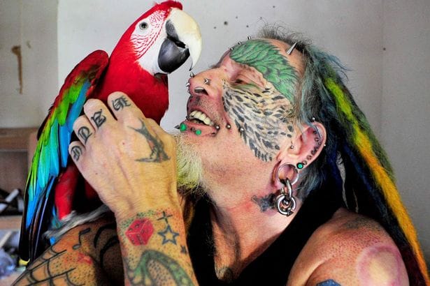 the story of parrot man.