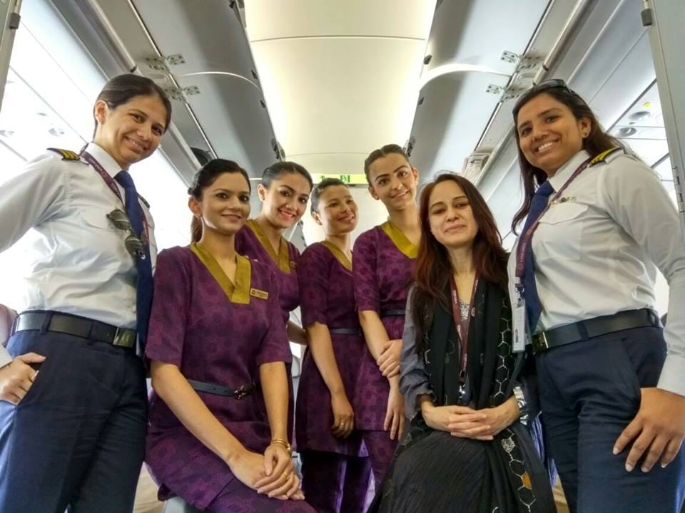 Women's Day Vistara Special Flight, Only women passengers and crew