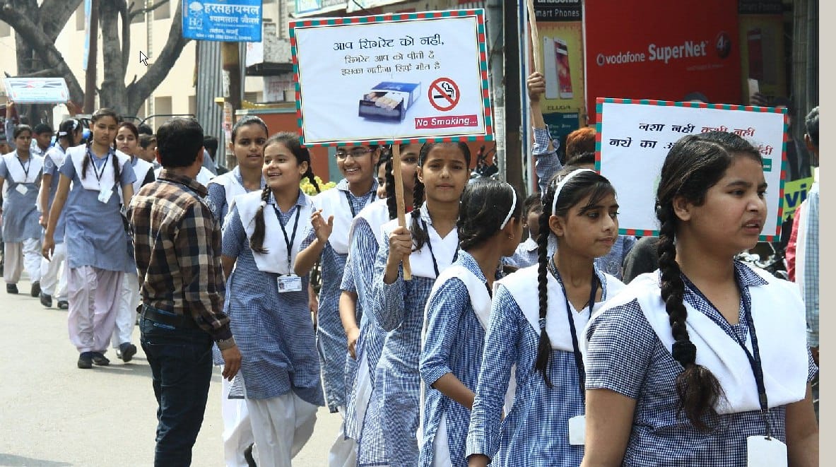 Rally on No Smoking Day Extracted, made aware