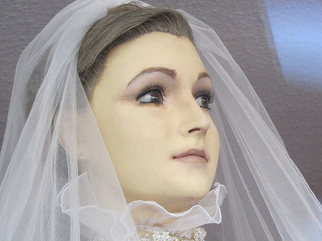 This preserved Bridal Mannequin has a Creepy Story Behind.