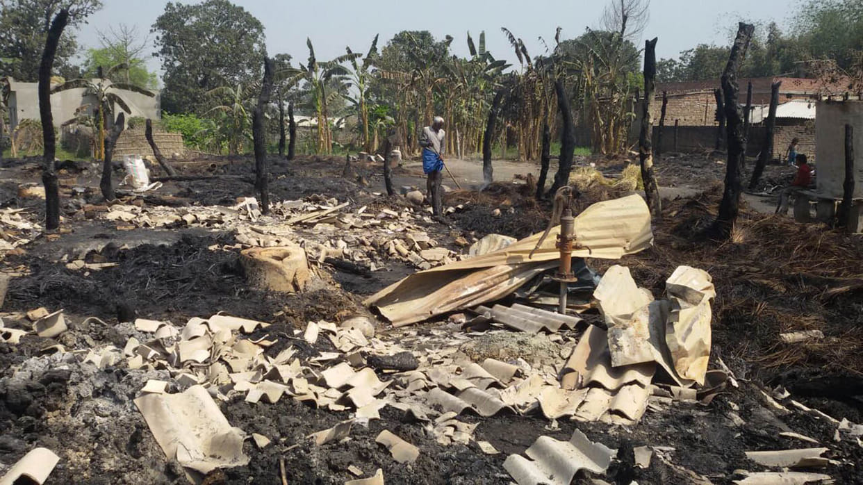 24 huts fired