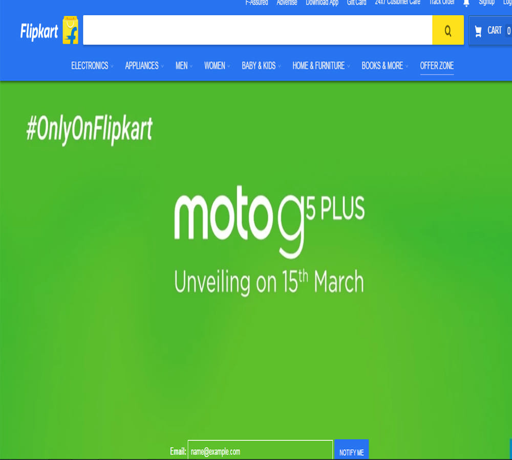 Moto G5 Plus to Exclusively launched on Flipkart on 15th march 