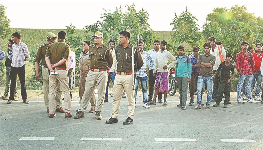 Police sealed double-decked warehouses