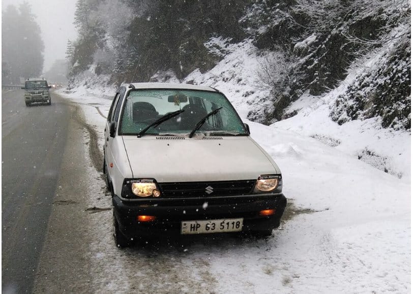 Fresh Snowfall in Manali and Shimla, Live photos.