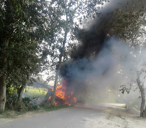 Truck crushes businessman