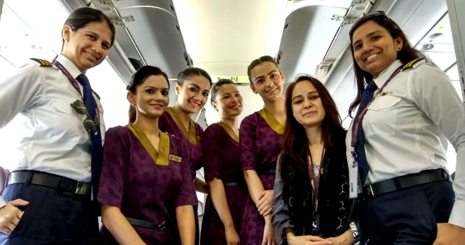 Women's Day Vistara Special Flight, Only women passengers and crew
