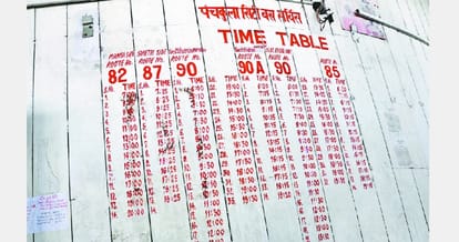 There are only 25 buses for two and a half lakh people, panchkula news