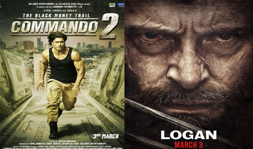 Box Office Collection Of Vidyut Jamwal's Commando 2 And Hugh Jackman's Logan 