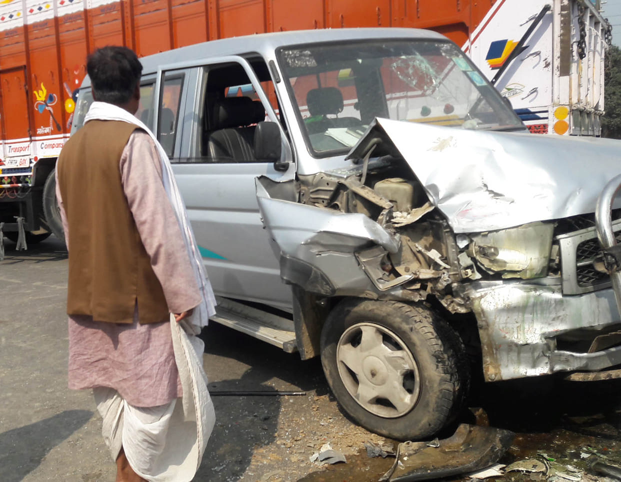 Youth killed in road accident, three injured
