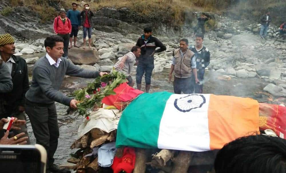 soldier died at his home 