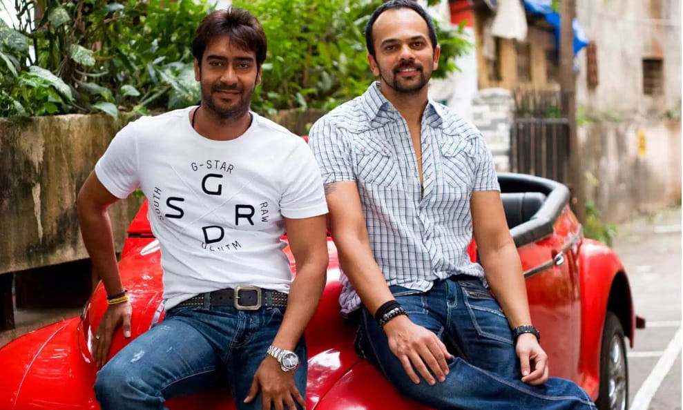 Sanjay Dutt visits Golmaal 4 sets, Ajay Devgn shares picture