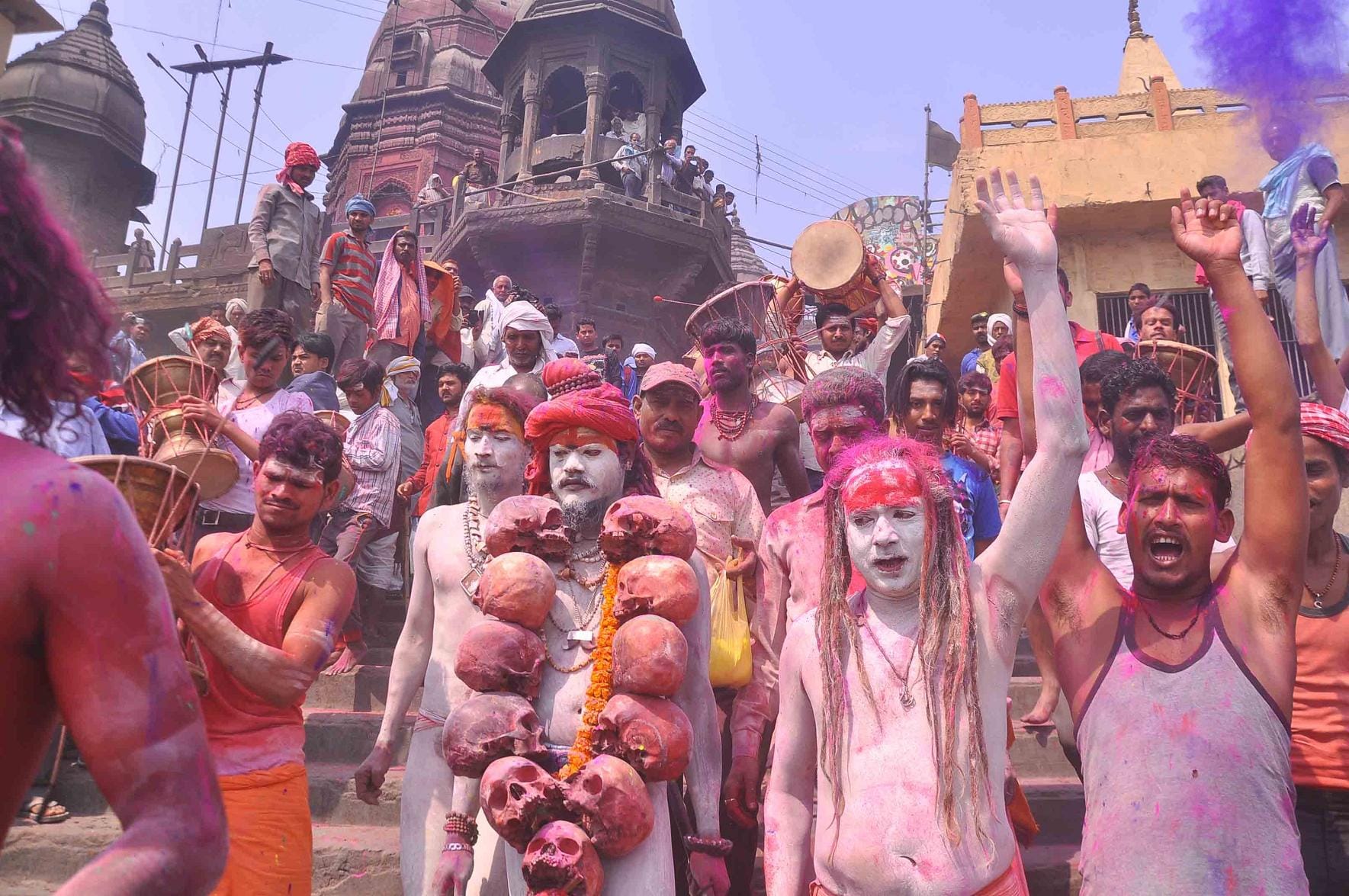 Holi With Ashes In Varanasi at Manikarnika Ghat