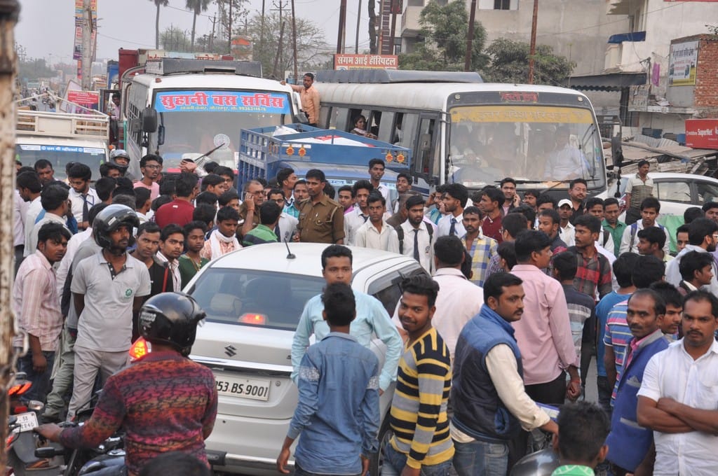 Two engineering students are beaten on the road