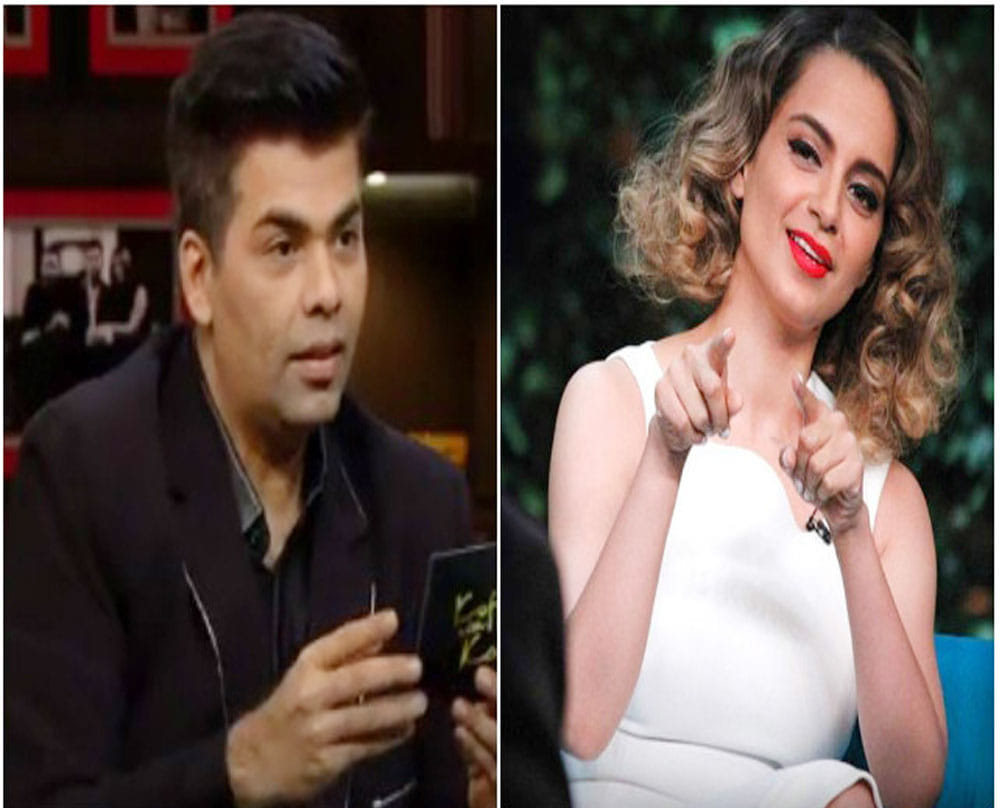 Kangana Ranaut lashes out at Karan Johar over his 'victim card', says give it to your daughter