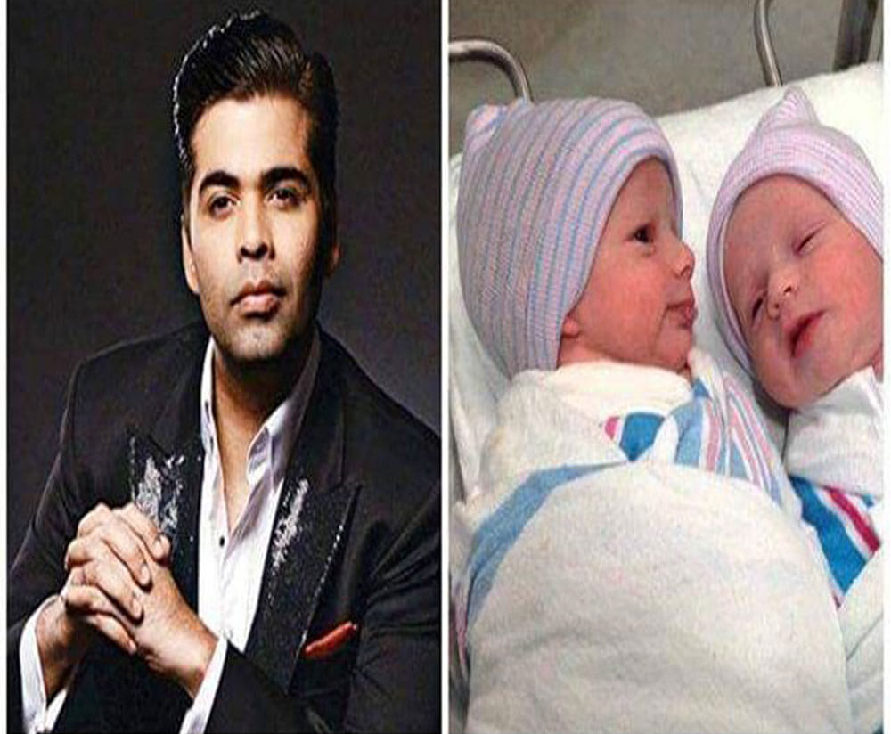 Karan Johar twins picture go viral on internet, watch here