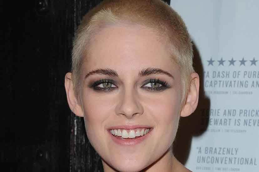 Pics:Kristen Stewart shaves all her blonde hair off 