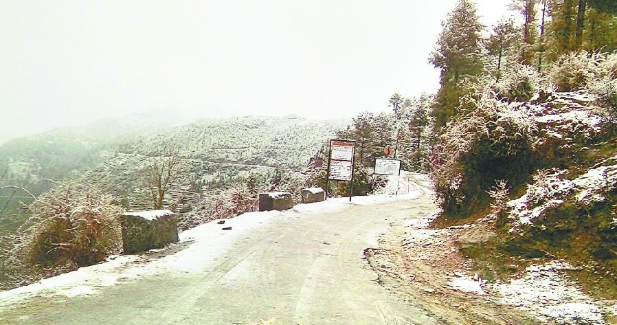 snowfall in distt. chamba