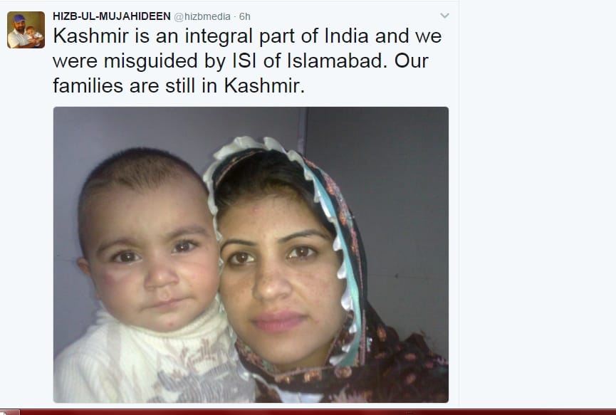 hizb-ul-mujahideen twitter handle hacked