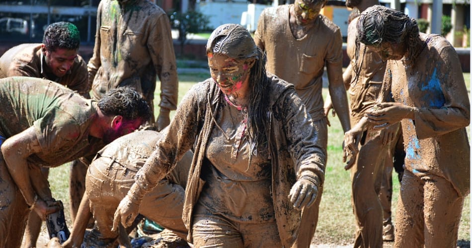 Holi Celebrations today at Panjab University