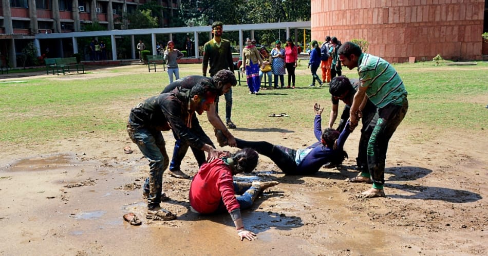 Holi Celebrations today at Panjab University