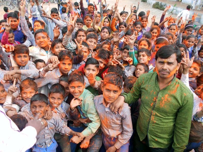 Holi colors on every side, boast in everyone