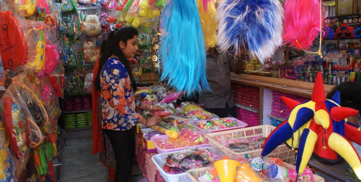 holi market in jaipur