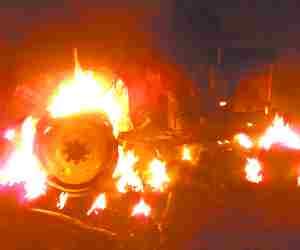 Villagers protest against death of a boy