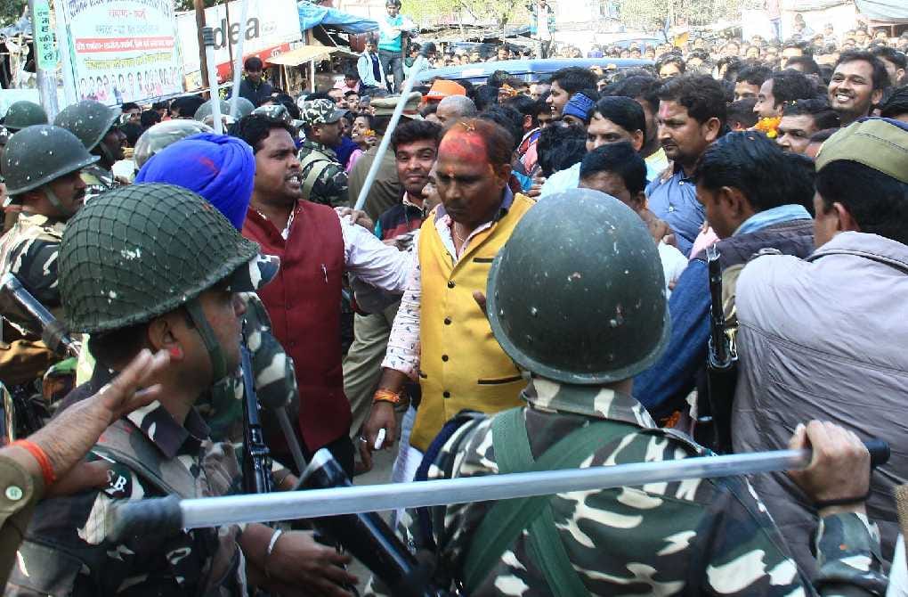 During the counting of votes, there was strong management of security in the city.