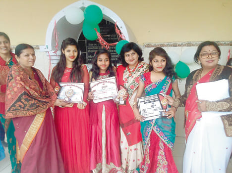 The top girls competed in the championships