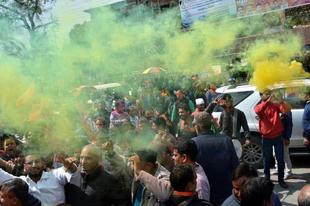   BJP worker's after victory 