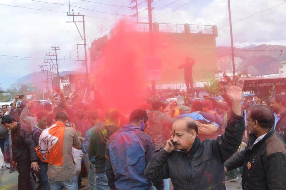   BJP worker's after victory 